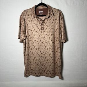 Bogey Bros Whale Tail Sand Casual Golf Shirt Outdoor Sports Performance Polo